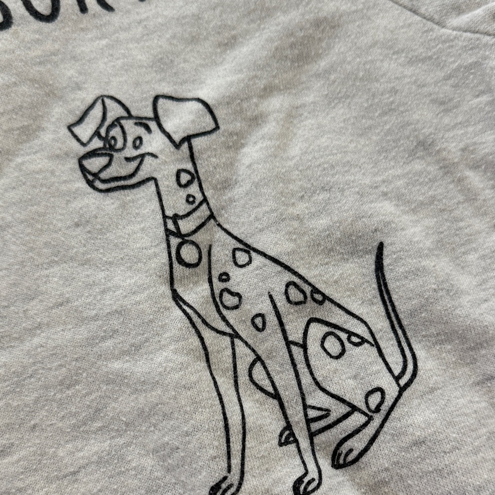 Disney Grey Disneyland Resort Puppy Sketch Sweatshirt Lightweight Small - Picture 2 of 5